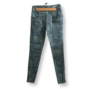 [ ANINE BING ]Skinny Camoflauge Jeans w/Hip & Ankle Zip Detail : sz 25 : EUC